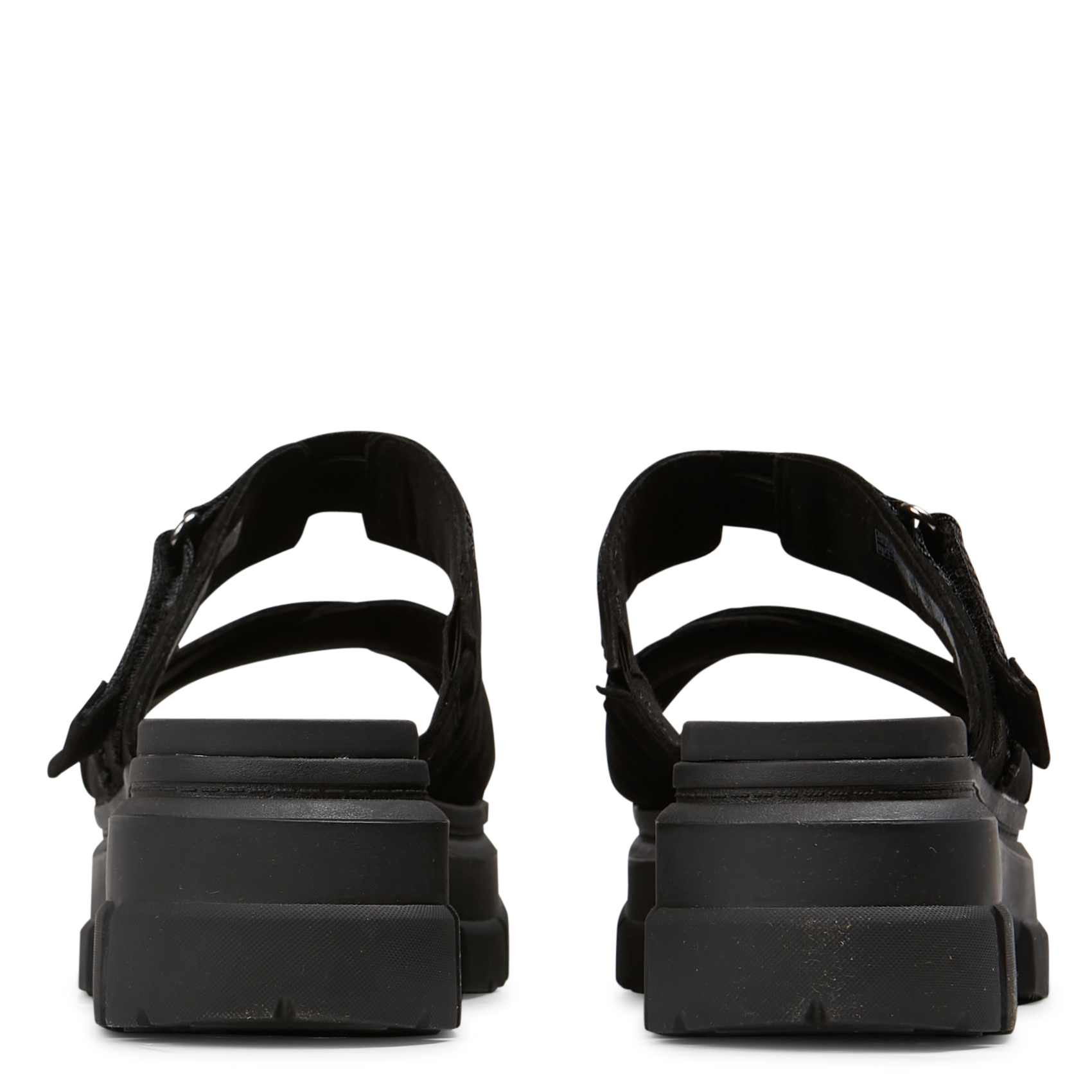 ASHTON - Mules à plateforme en cuir| Noir
