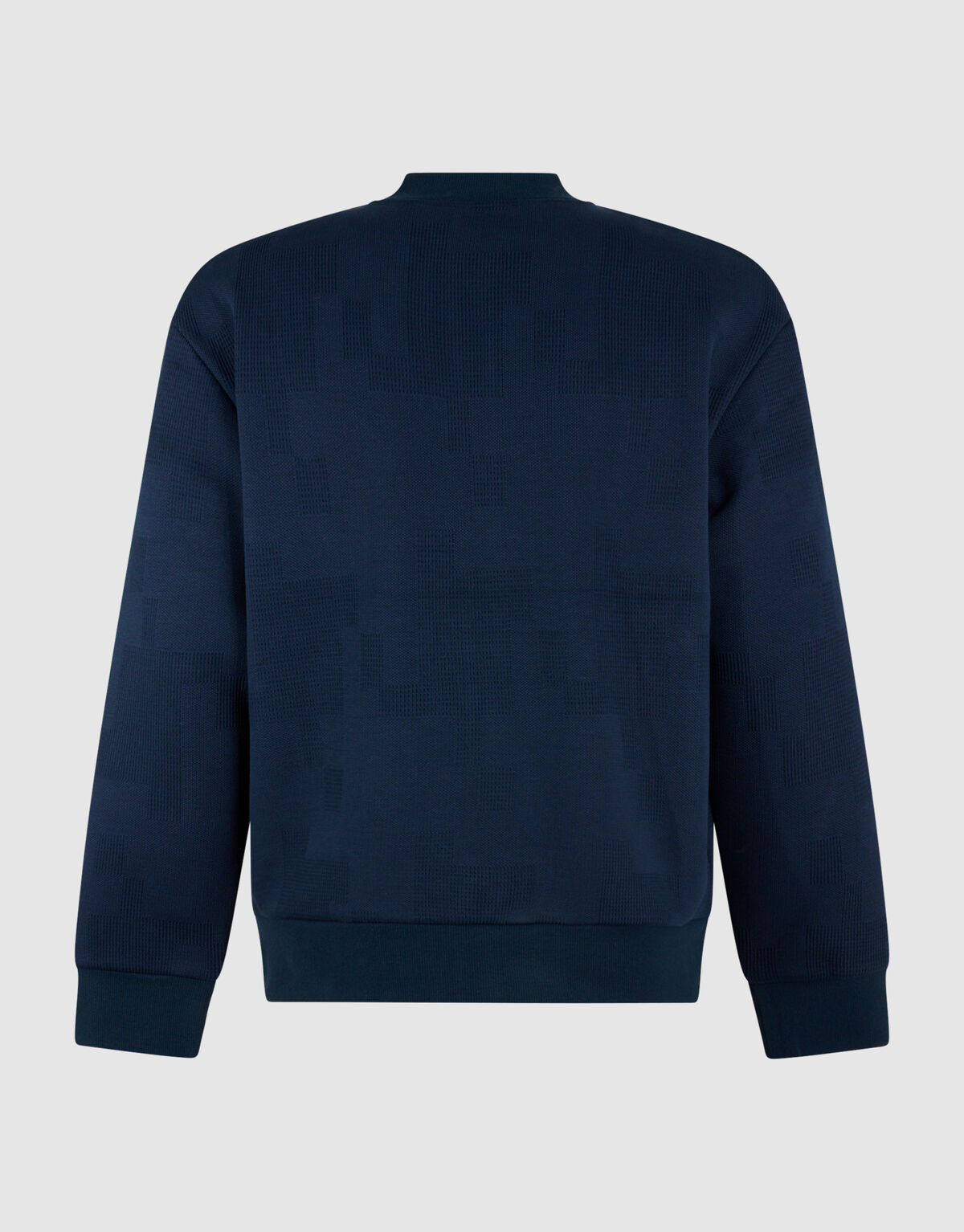 Jacquard Bomber Jack Donkerblauw