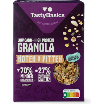 TastyBasics Low Carb - High Protein Granola Noten