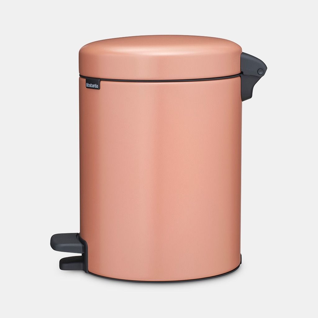 NewIcon Pedaalemmer, 5 liter, kunststof binnenemmer - Warm Copper