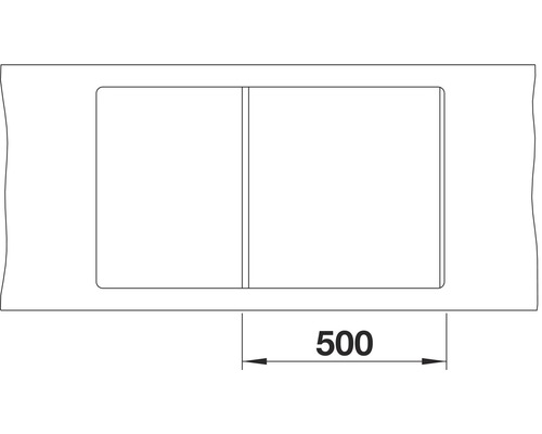 Blanco METRA 5 SF spoelbak 850 x 490 mm café 519104