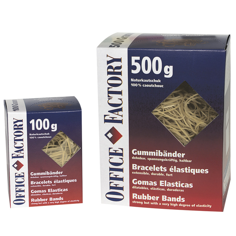 Office Factory Gummibänder, 125 x 3 mm, 500 g