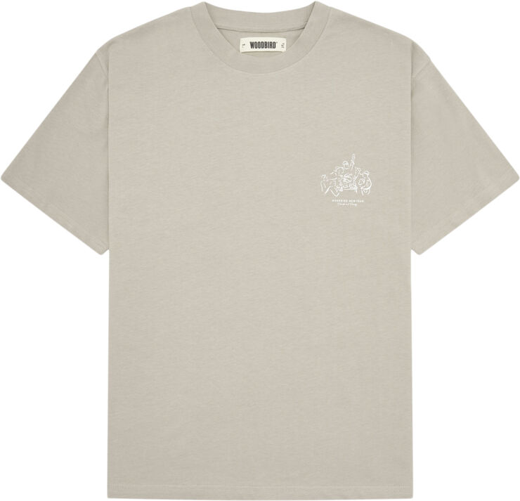 Woodbird WBBaine Fam Tee Dark beige