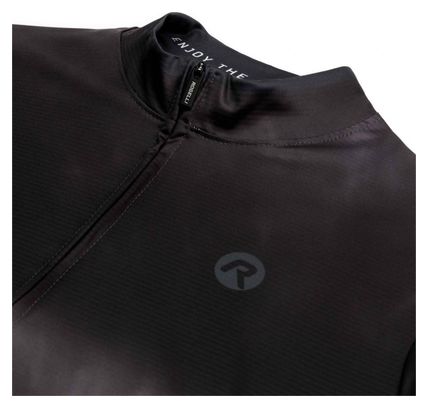 Maillot Manches Courtes Velo Rogelli Tie Dye - Homme - Noir/Gris