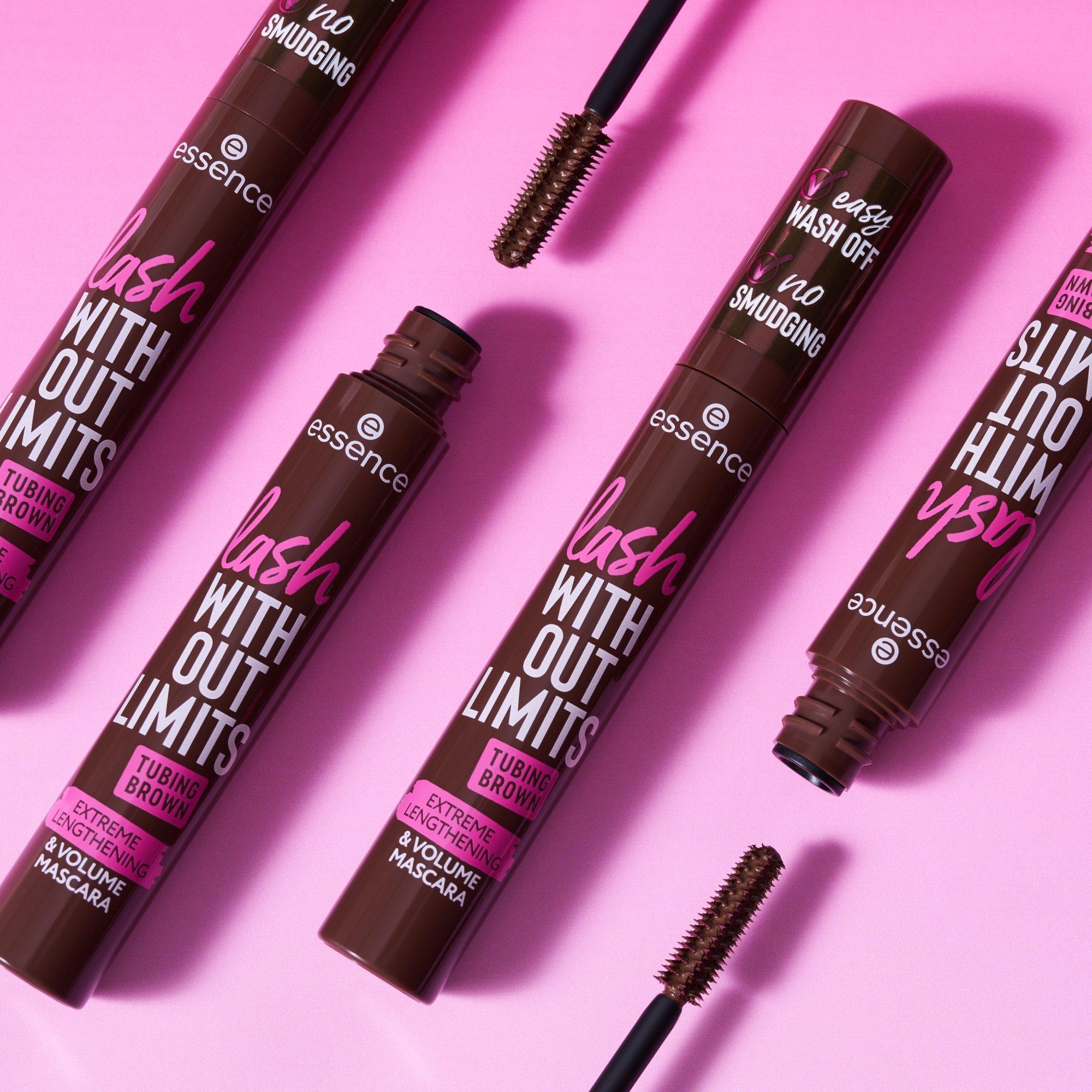 lash WITHOUT LIMITS TUBING BROWN EXTREME LENGTHENING & VOLUME MASCARA