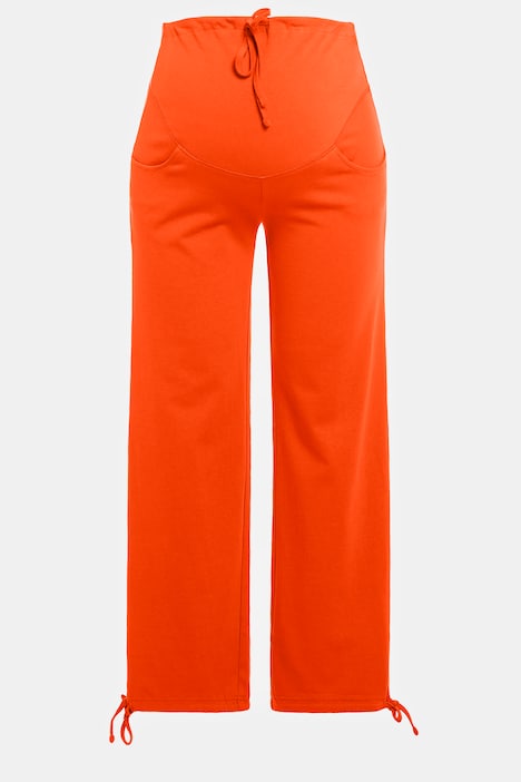 Bellieva-Sweatpants, extrabreiter Bund, Biobaumwolle
