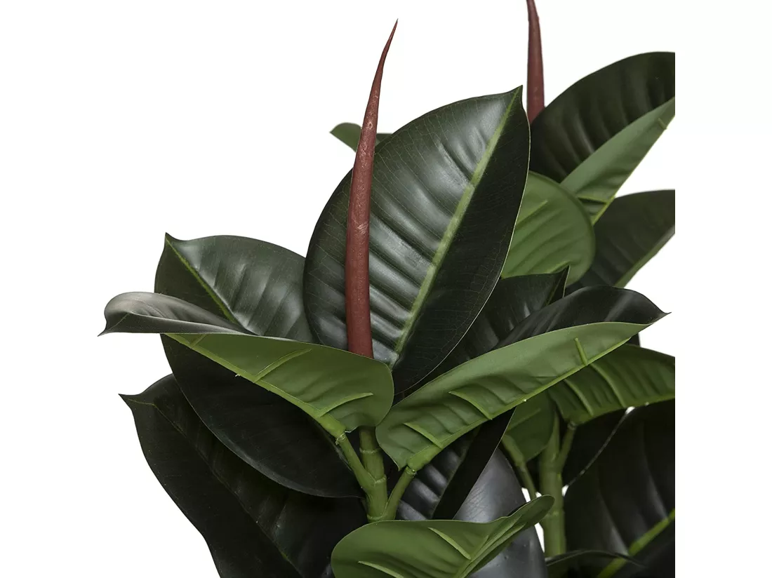 Plant de ficus robusta artificiel l.40 x p.40 x h 120, vert