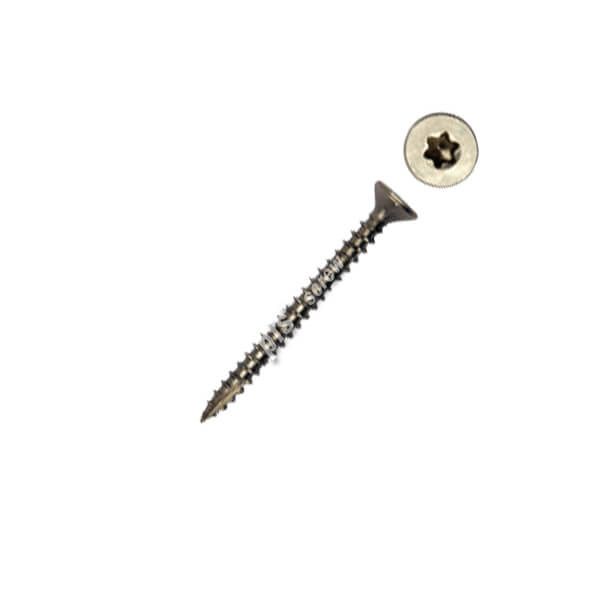 Spaanplaatschroef torx met boorpunt 4.0x40mm RVS (200 stuks)