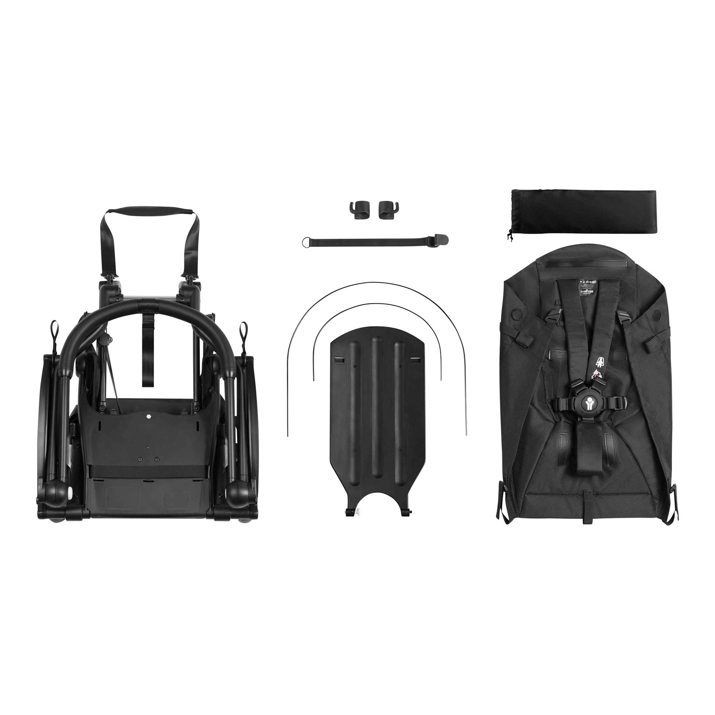 Babyzen Erweiterungsset YOYO connect für YOYO2 zum Doppelkinderwagen schwarz