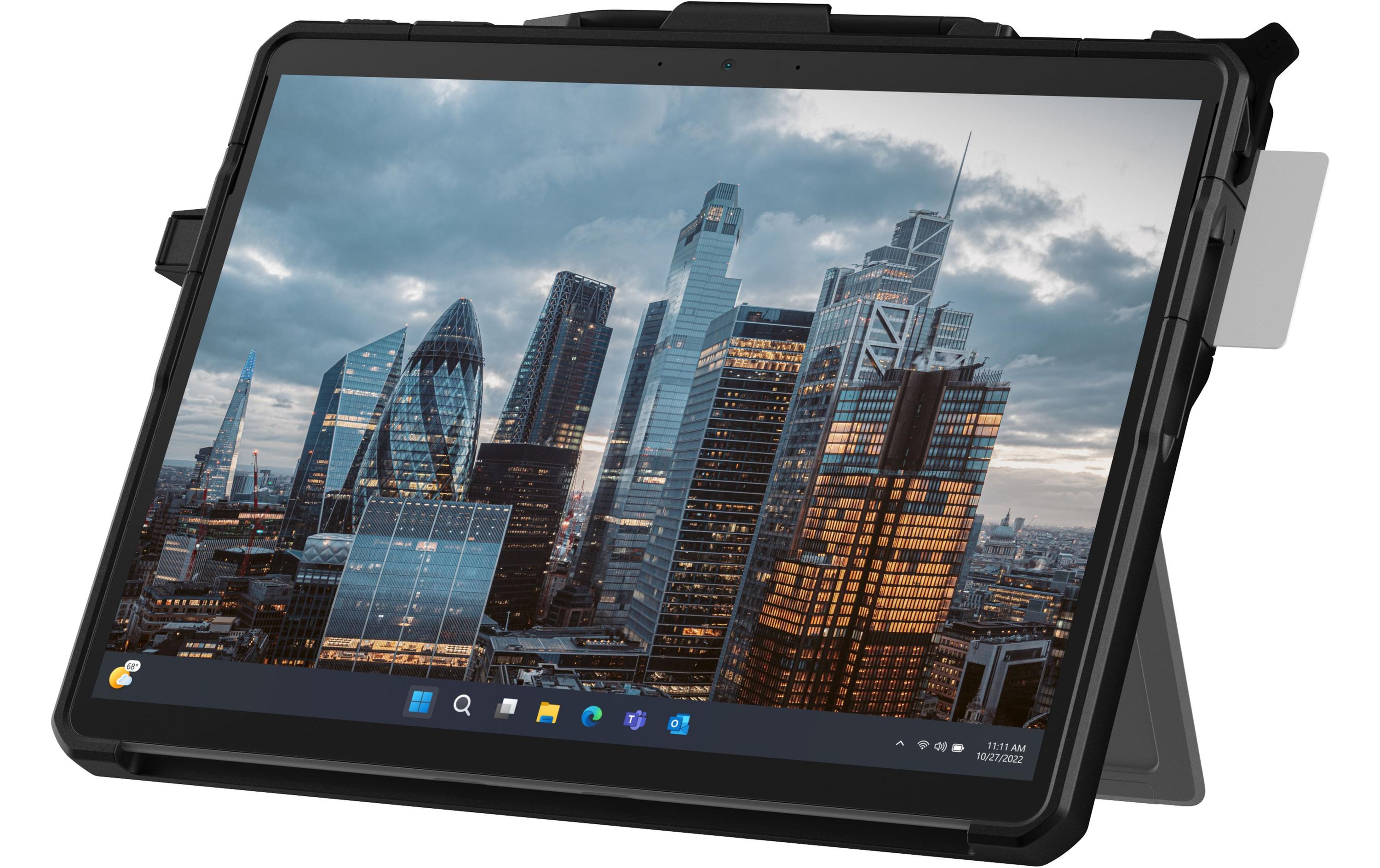 Tablet Back Cover Scout Case Surface Pro 9 Schwarz<br>Tablet Back Cover mit Kartenleser für das Microsoft Surface Pro 9