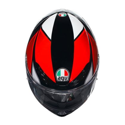 Casque AGV K-6 S - HYPHEN - Noir / Rouge