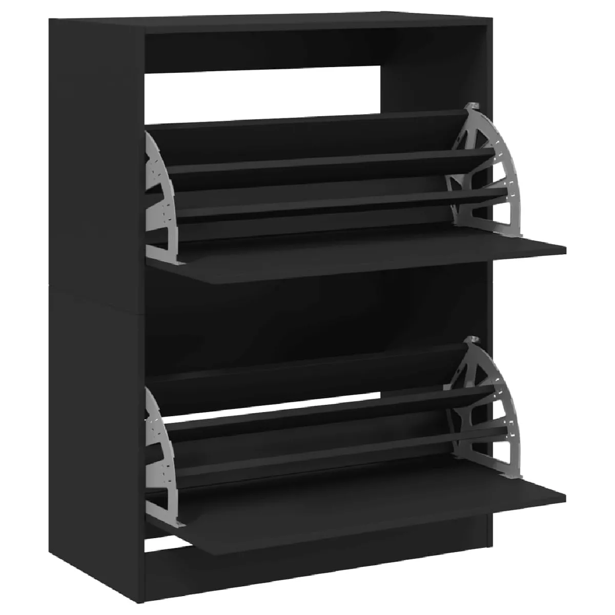 vidaXL Armoire à chaussures - Noir