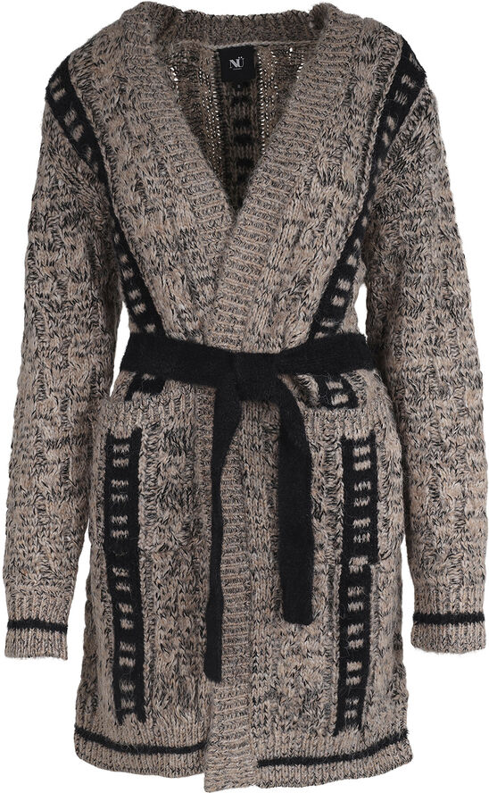 NÜ Denmark Xin Cardigan long knit Elm wood mix
