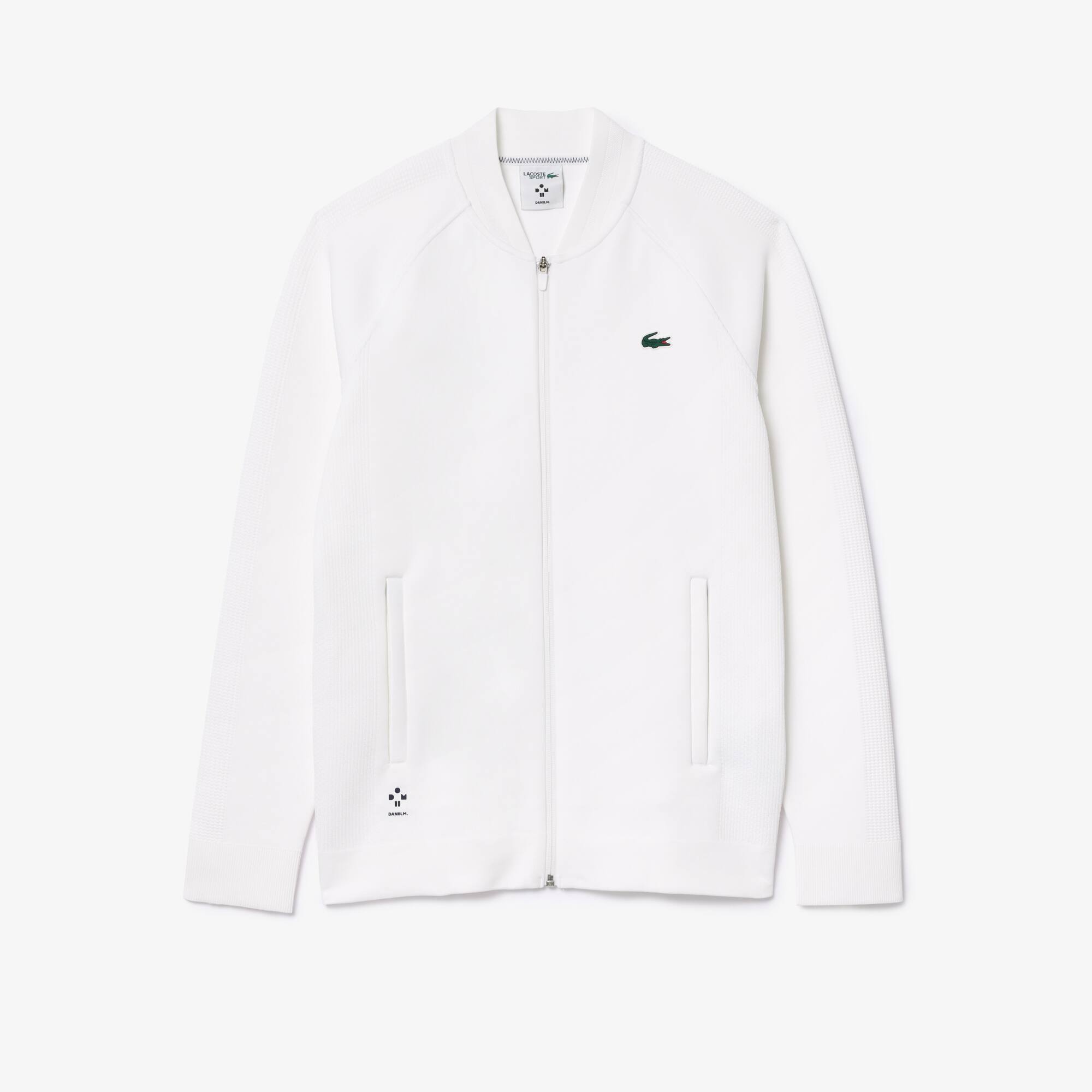 LACOSTE x Daniil Medvedev Ultra-Dry-Tennisjacke Sweatshirts - Weiss - Lacoste - Herren