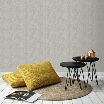 Vliesbehang bamboe weefsel grijs (dessin 105155)
