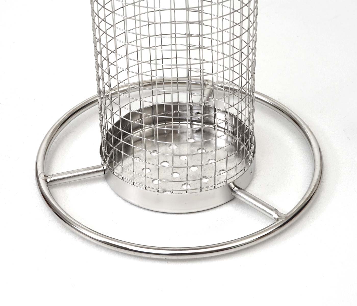 Vogelfutterstation MCW-G90, Futterspender Futtersäule, Edelstahl 27cm