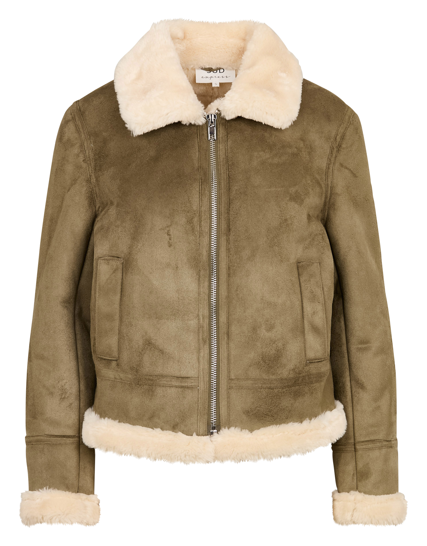 MALVINO - Manteau court col classique | Vert