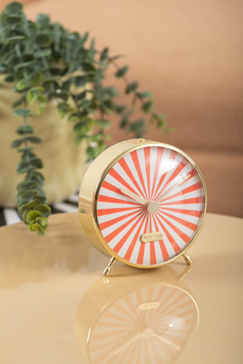 Alarm Clock Candy Swirl KA6008SB Soft brown & white