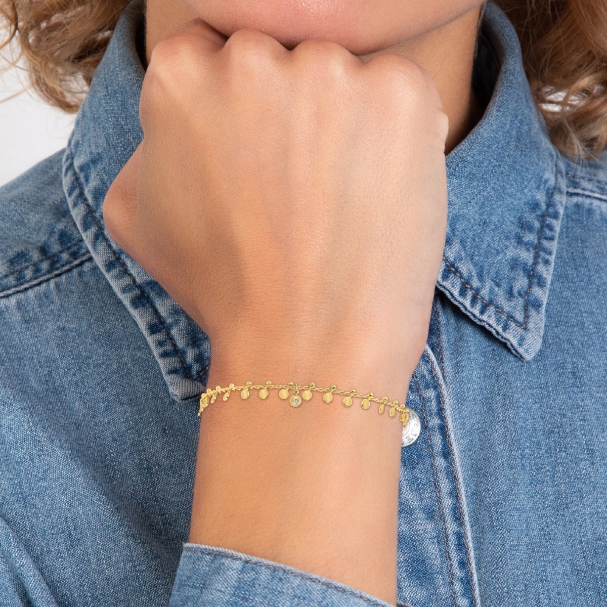 Bracelet par SC Bohème orné d'un véritable diamant blanc