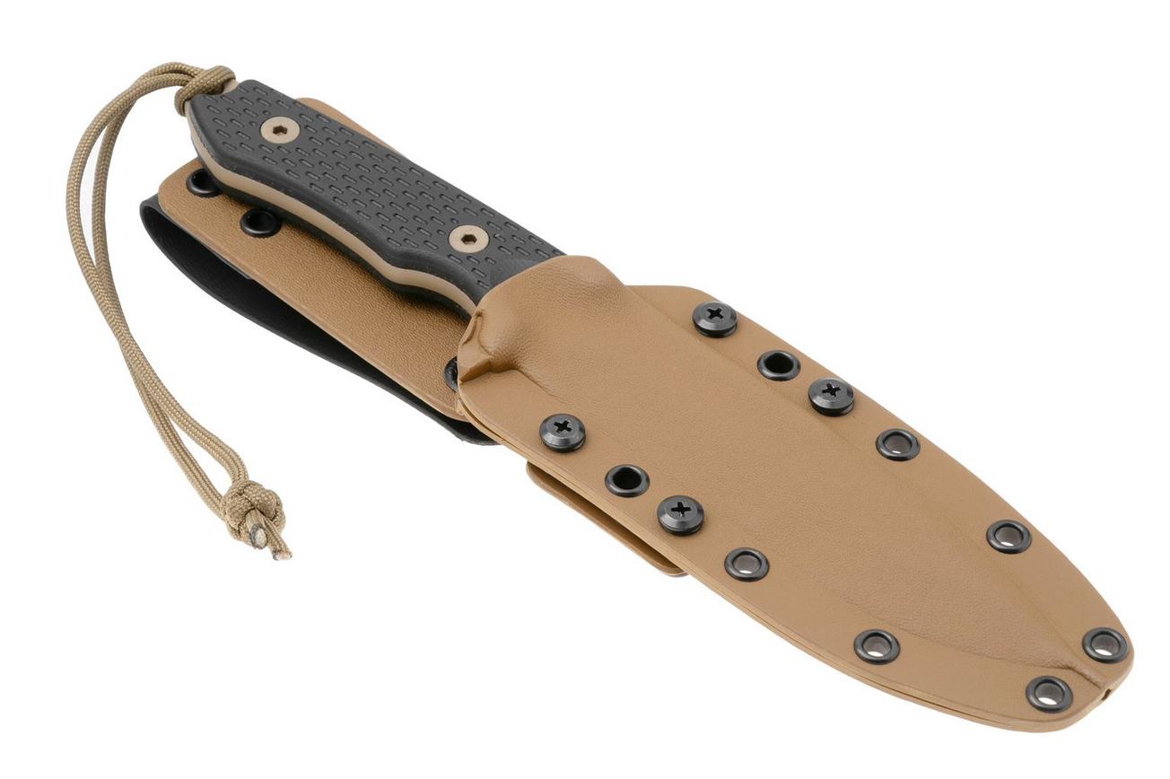 Spartan Blades Ronin Shinto SB47DEBKKYTN Flat Dark Earth, Black Micarta, survivalmes, kydex schede