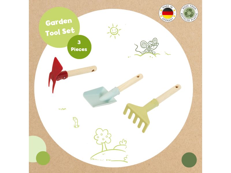 Klein-Toys Gartenwerkzeug 3 Teile Handgeräte-Set für Gartenfans