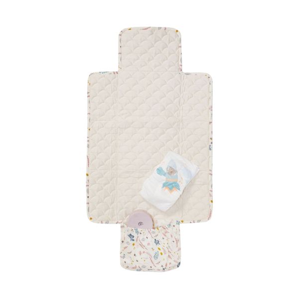 Cam Cam Pressed Leaves Quilted Verschoningsmatje Rose