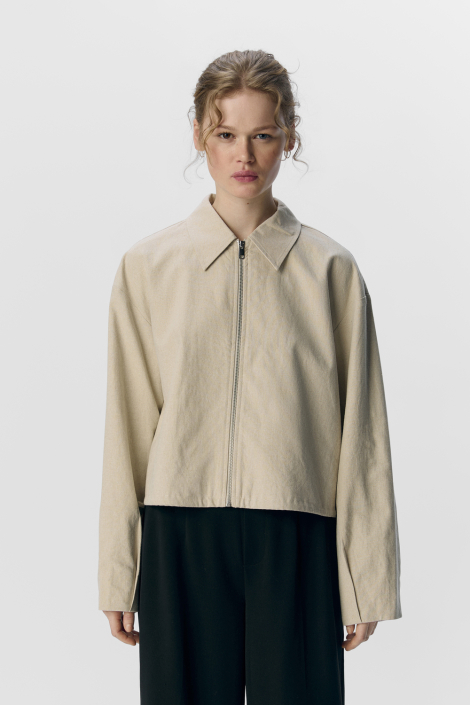Object beige dames jas