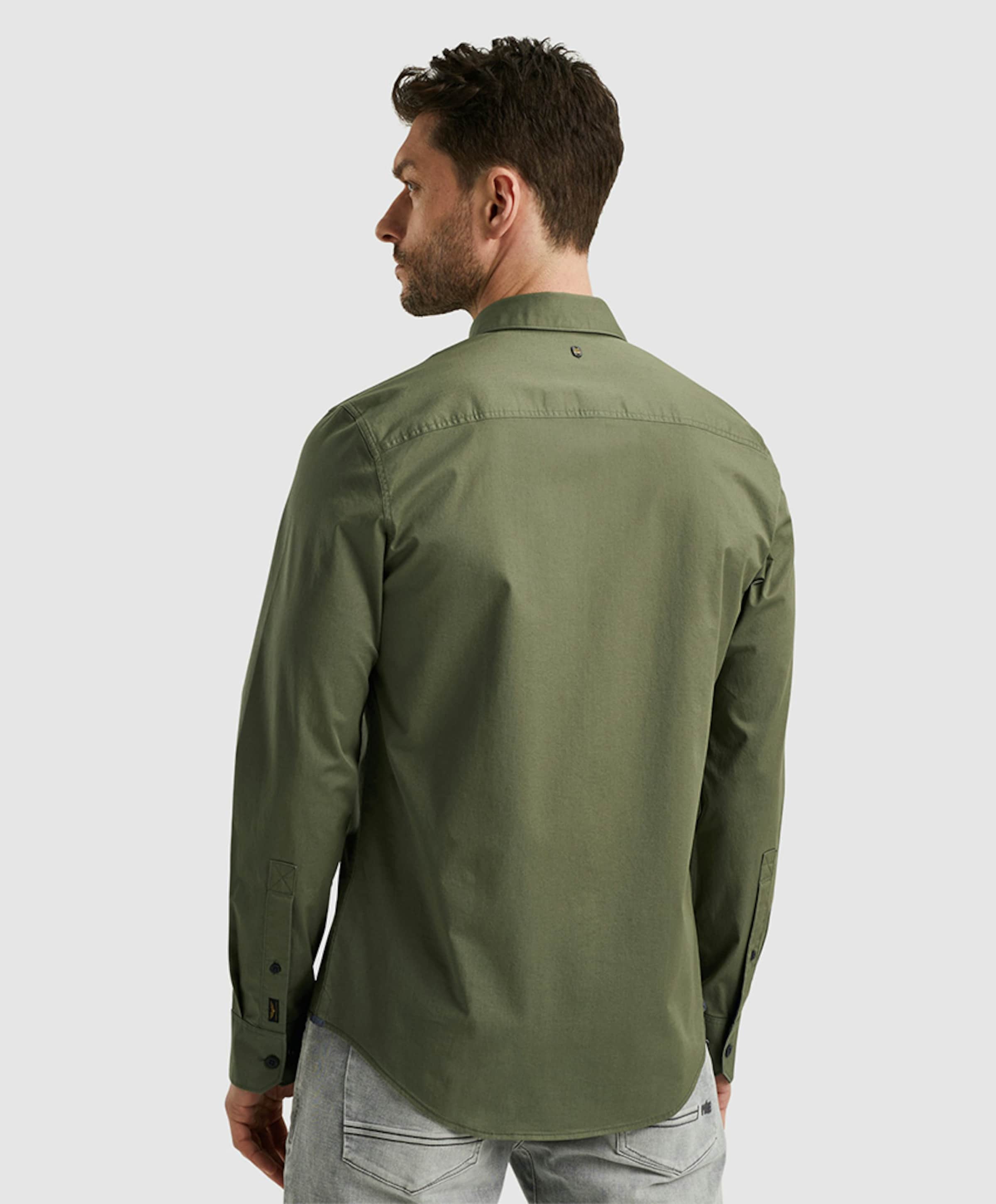 PME Legend Heren overhemd lange mouw groen