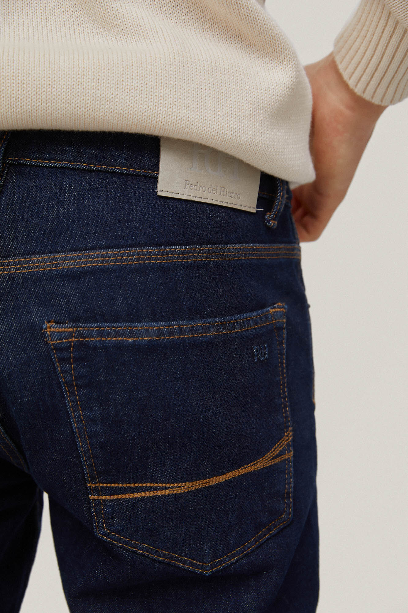 Calça jeans premium flexível e slim fit - Azul