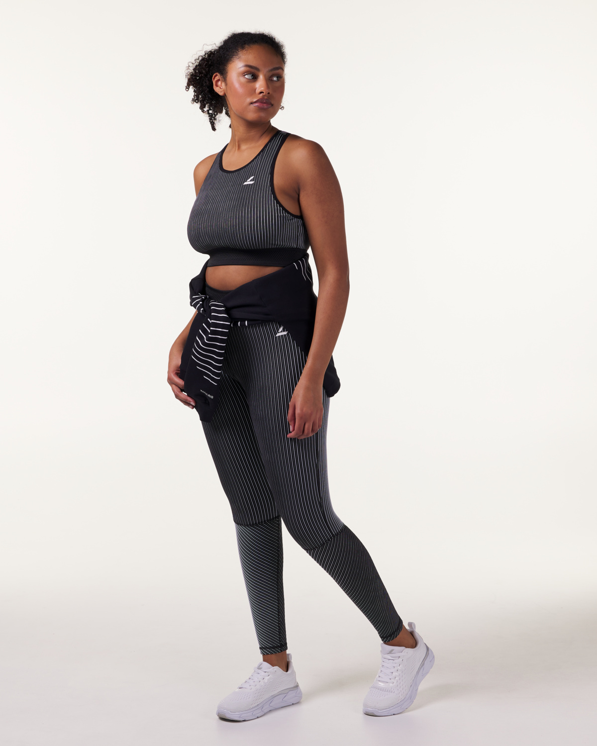 LEVITY Swift Tech Rib Tights Black\White
