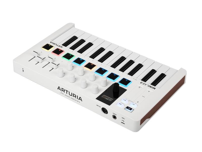 Arturia Keyboard Controller Minilab 3 Weiss Universeller Controller zum Musizieren