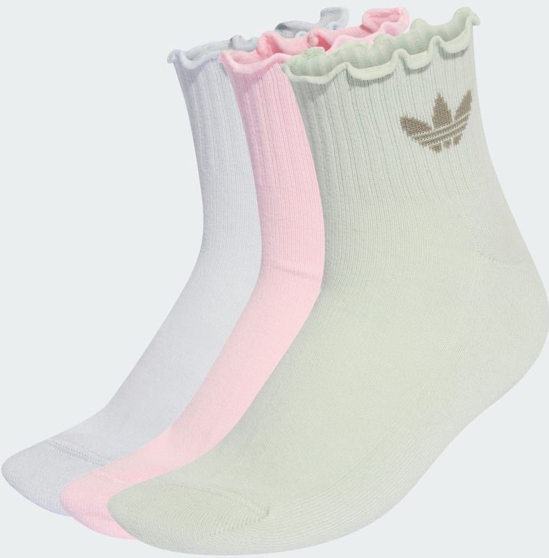 Adidas - Ruffle Socks - Sokken - Roze - 3 Paar