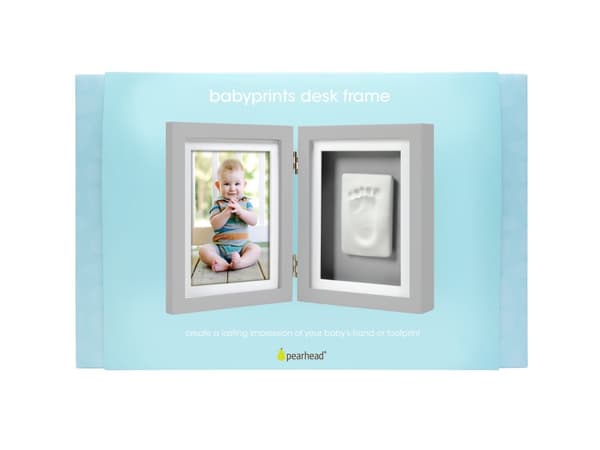 Babyprints Ramme Dobbel Grå