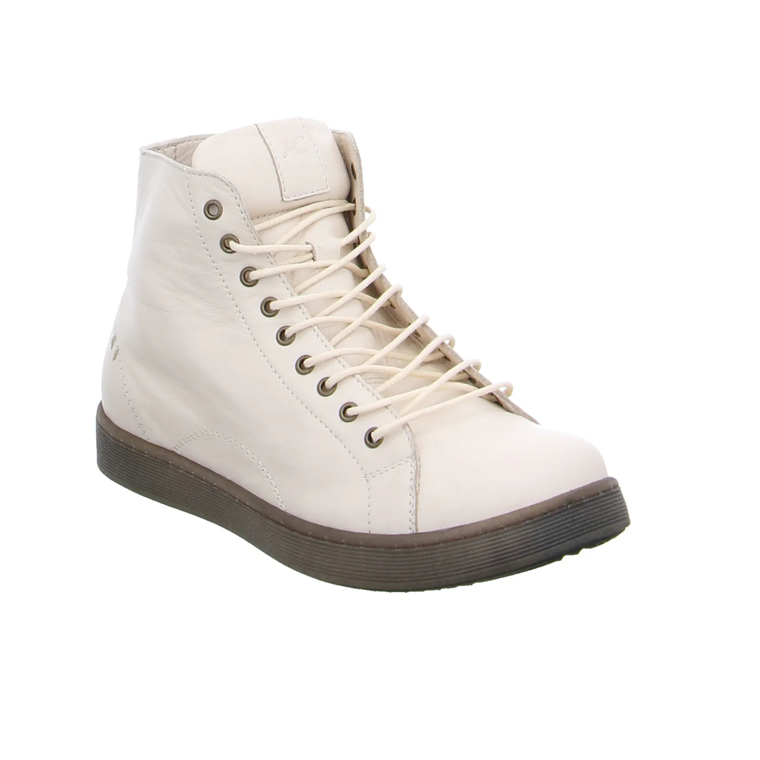 ANDREA CONTI Mid Cut Sneaker Offwhite Leder  mit Wechselfussbett