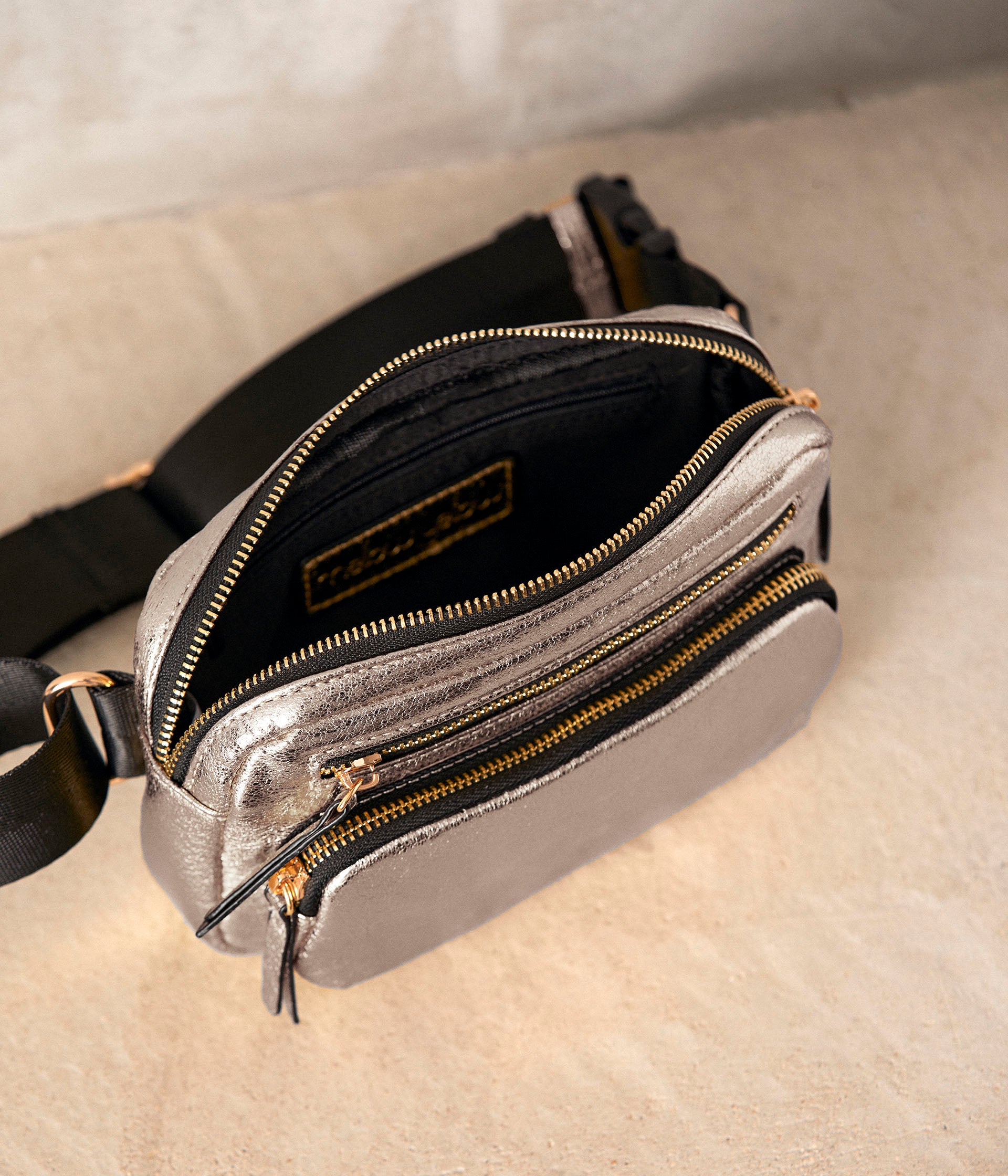 Sac banane argenté Cassy