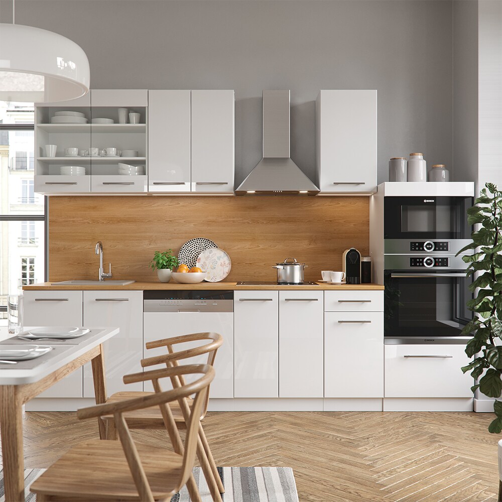 Vicco Küche Fame-Line 240 cm Küchenzeile Küchenblock Einbau Hochglanz