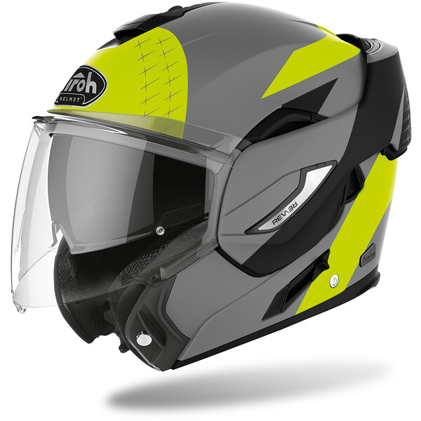Airoh - Casque REV 19 Leaden Gris Mat / Jaune