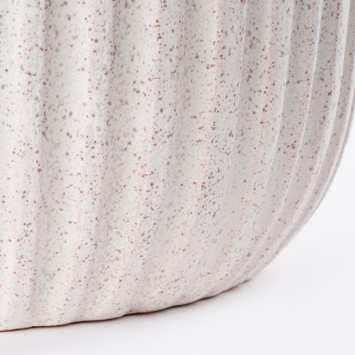 Mica decorations pot de fleur dante - 24x24x22 cm - terre cuite - blanc