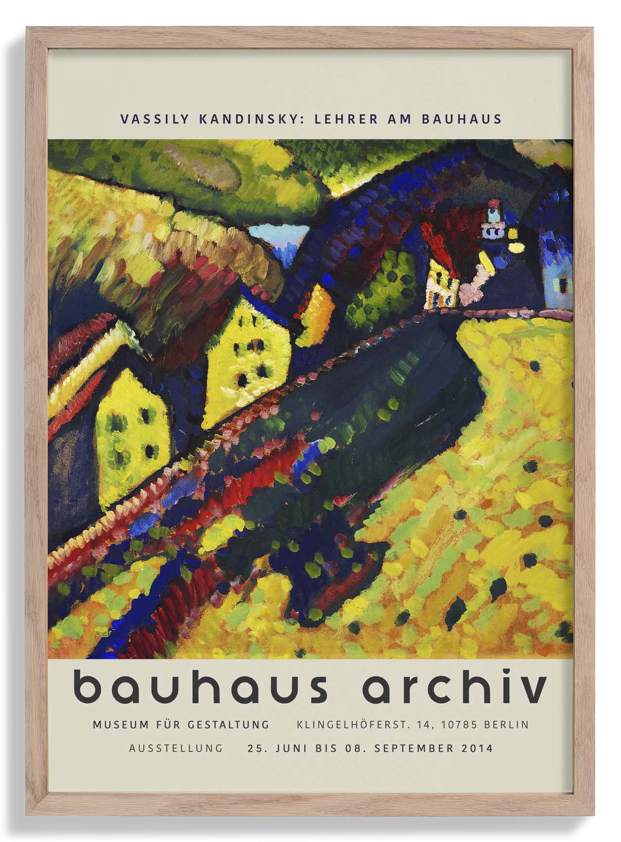 Häuser in Murnau von Wassily Kandinsky Ausstellung