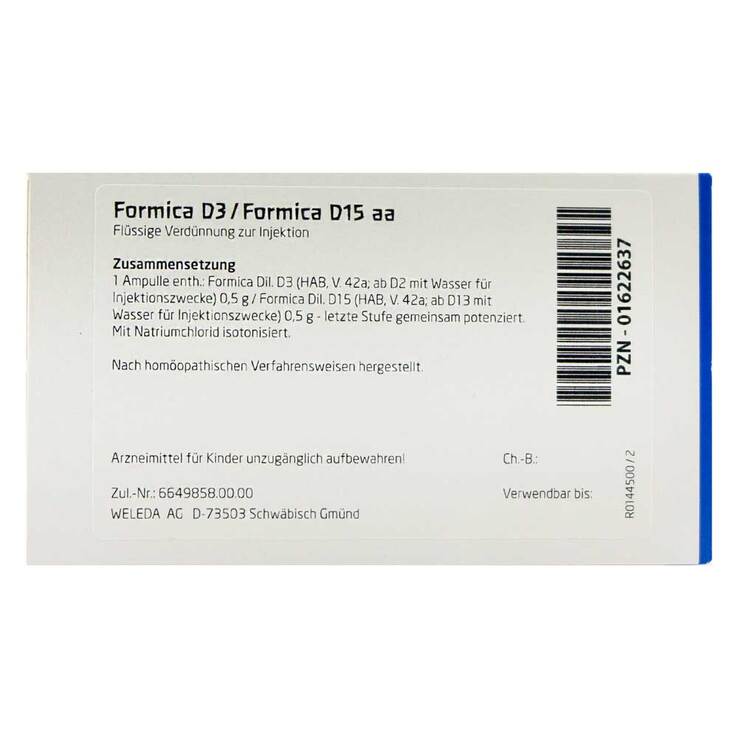 Formica D 3 / Formica D 15 aa Ampullen, 8X1 ml