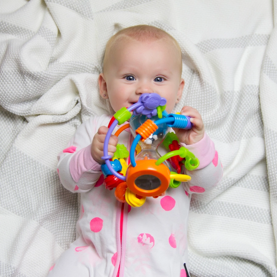 playgro Motorikschleifen-Ball, Play and Learn