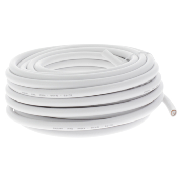 Q-Link coax kabel 10 meter wit kabelkeur