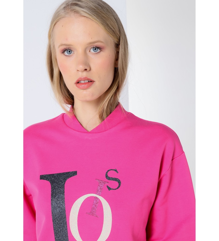 Vestido Lois Pink com fenda lateral