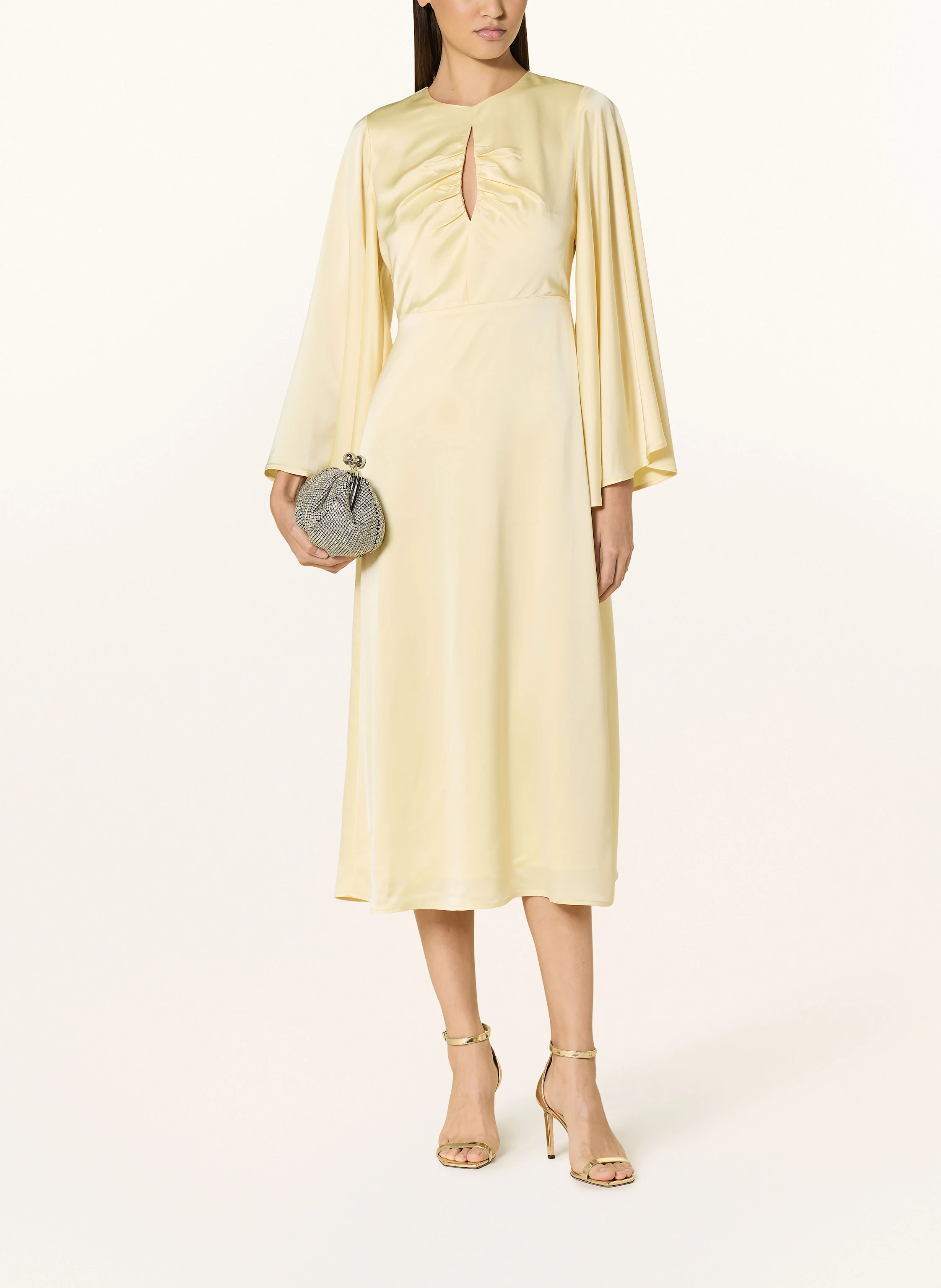 MALINA Satinkleid ISADORA mit Cut-out