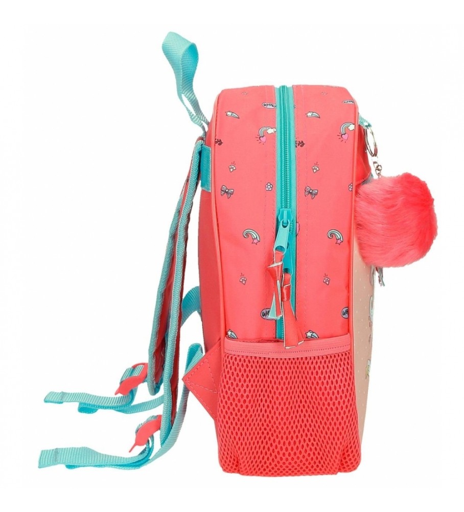 Mochila pré-escolar Joumma Bags Minnie Lovin Life 28cm adaptável rosa