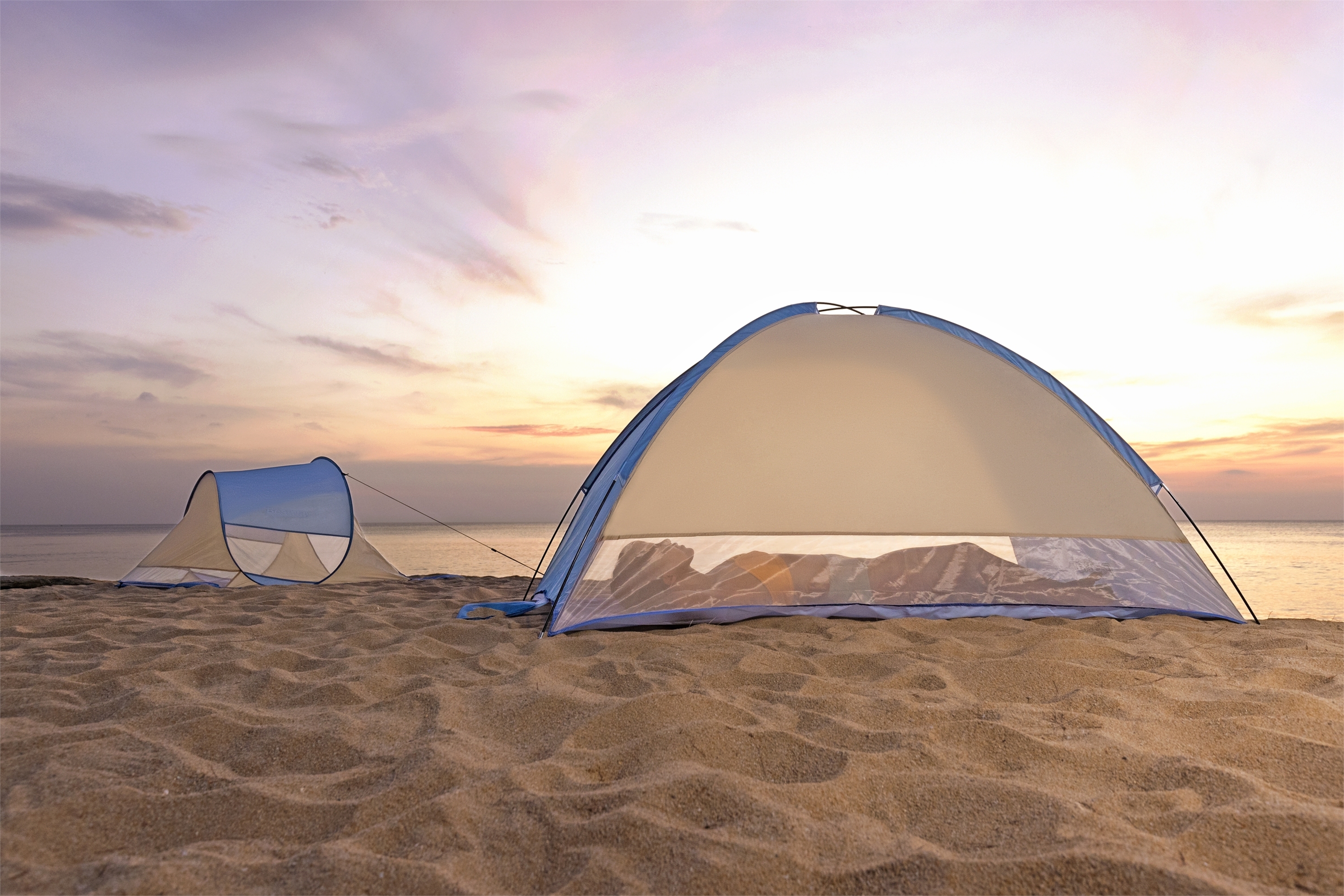 Strandmuschel Zelt Beach Ground 200 x 120 x 95 cm