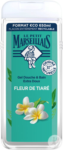 Le Petit Marseillais Gel Douche Et Bain Extra Doux Fleur De Tiaré 650ml