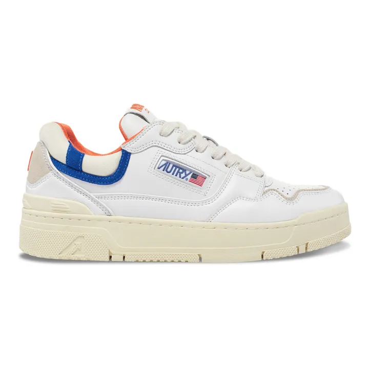 Autry Baskets CLC Low Cuir Bicolore | Orange