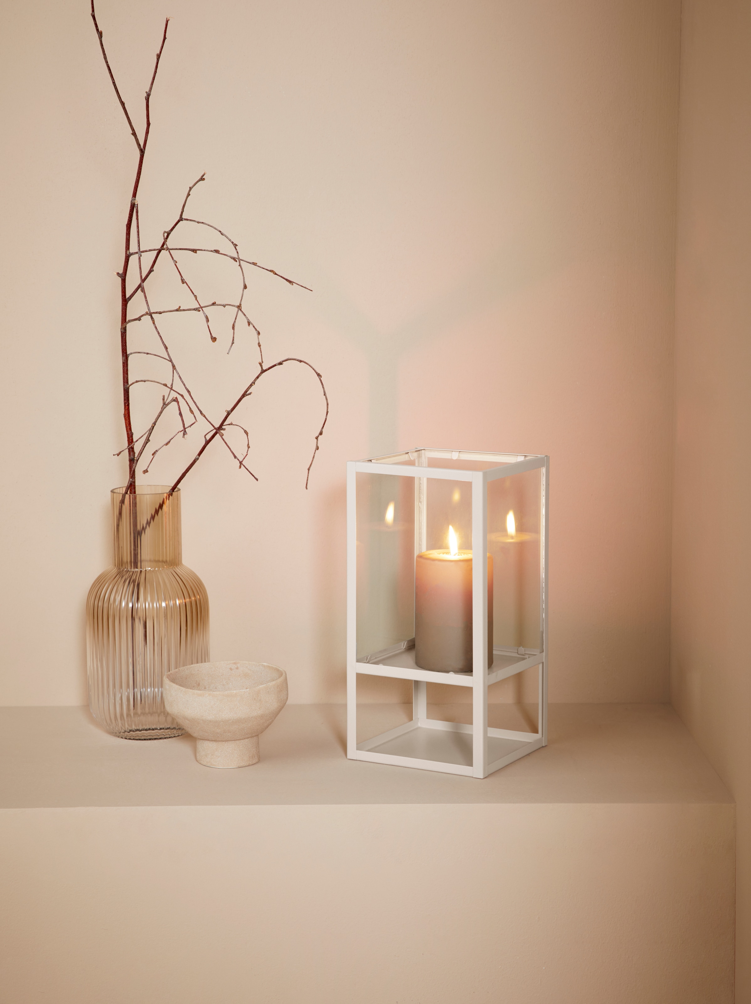 LeGer Home by Lena Gercke Windlicht »Zhara« aus Metall und Glas