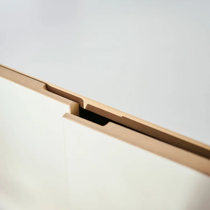 Tojo - stau Sideboard side, 200 x 110 cm, weiss